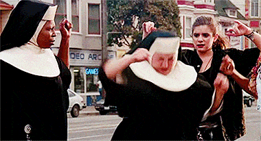 Sister Act nun dancing