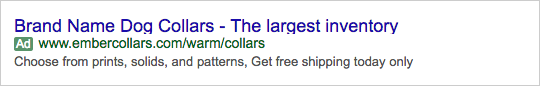 Adwords Ad Example