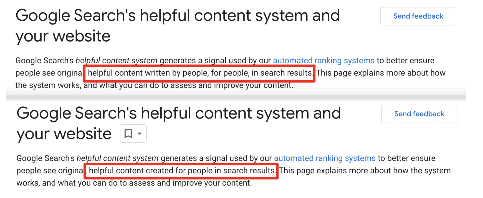 Google Search's helpful content system ai embertribe