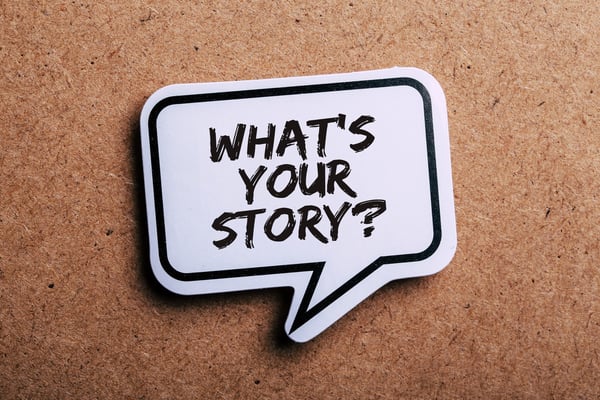 What's your story sticker on corkboard